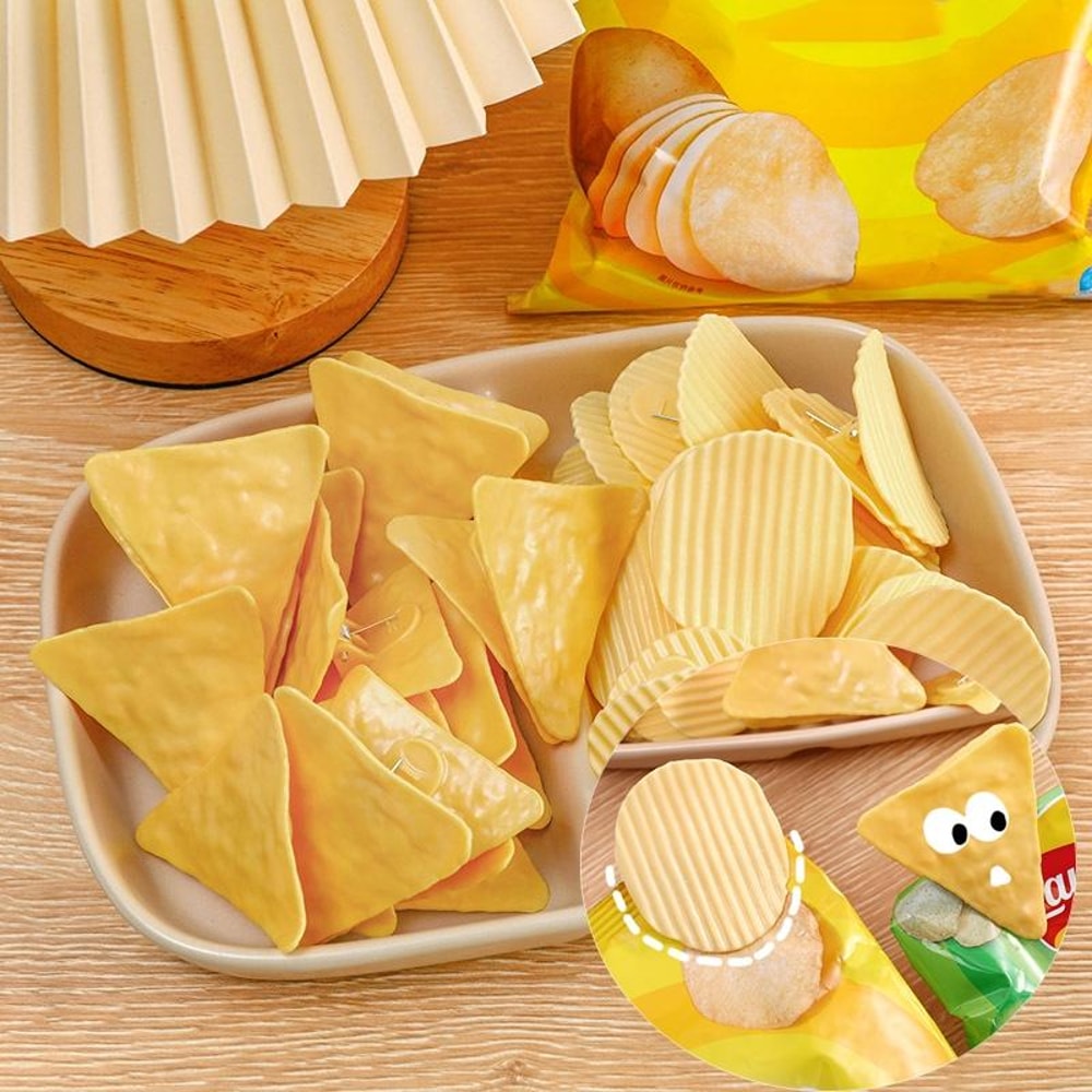 Potato Chip Bag Sealing Clips 2PCS Fun Snack Shape Food Storage Bag Clips 5