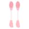 2PCS Dual Head Silicone Face Mask Brush Set Facial Mask Applicator Cleansing Massage Tool 10