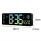 Smart LED Digital Wall Clock With Remote Control Countdown Timer Temperature Display 2
