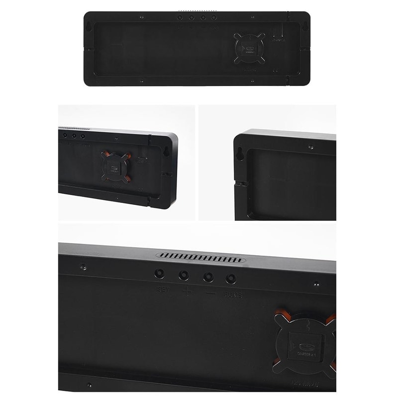 Smart LED Digital Wall Clock With Remote Control Countdown Timer Temperature Display 3