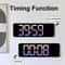 Smart LED Digital Wall Clock With Remote Control Countdown Timer Temperature Display 4