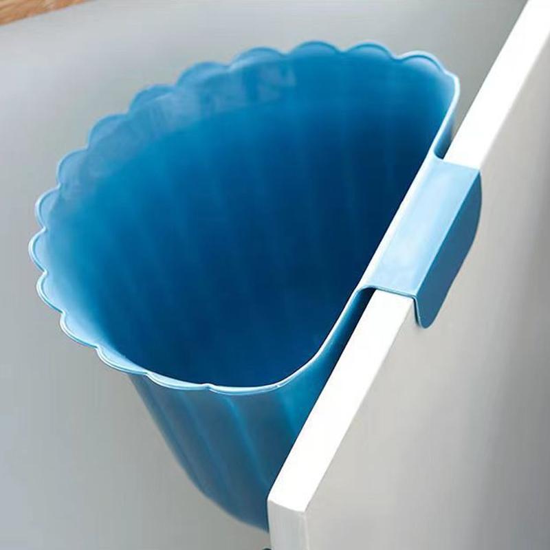 Compact Hanging Kitchen Trash Can Space Saving Countertop Waste Bin 9