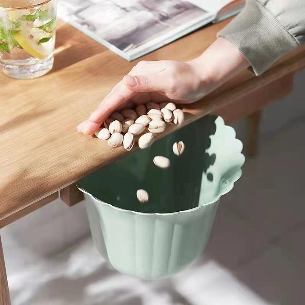 Compact Hanging Kitchen Trash Can Space Saving Countertop Waste Bin 0