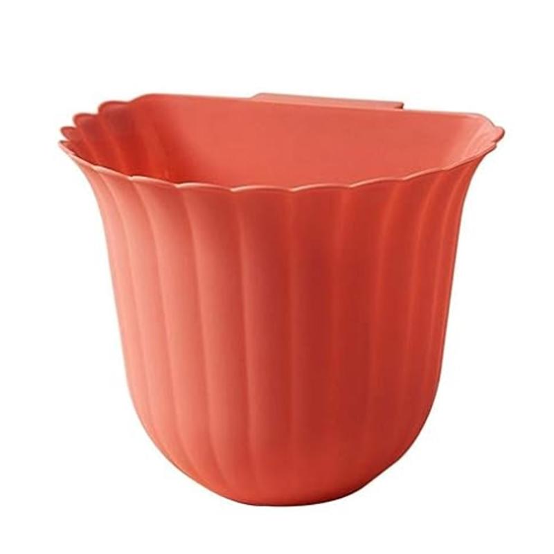 Compact Hanging Kitchen Trash Can Space Saving Countertop Waste Bin 12