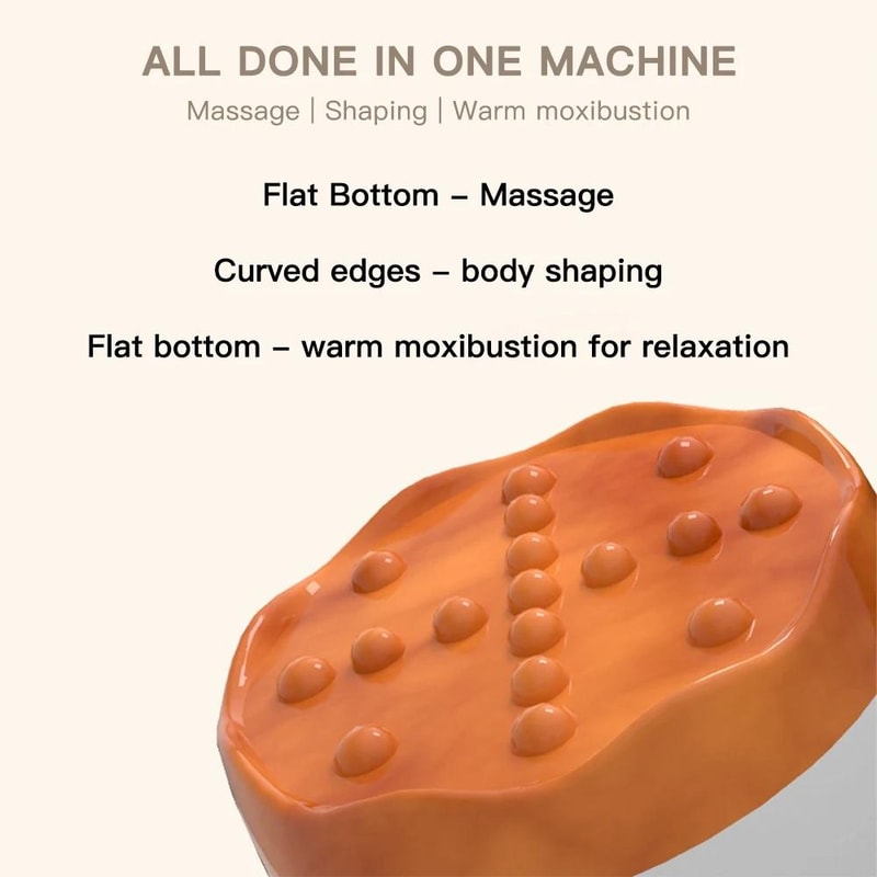 Handheld Electric Hot Compress Gua Sha Body Massager, 9 Speed Vibration Relief