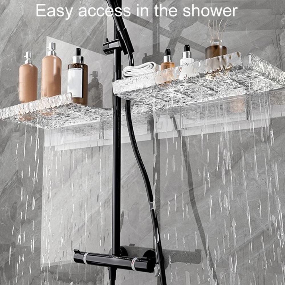 Premium Adjustable Bathroom Faucet Shelf Storage Stand Space Saving Vanity Organizer 8