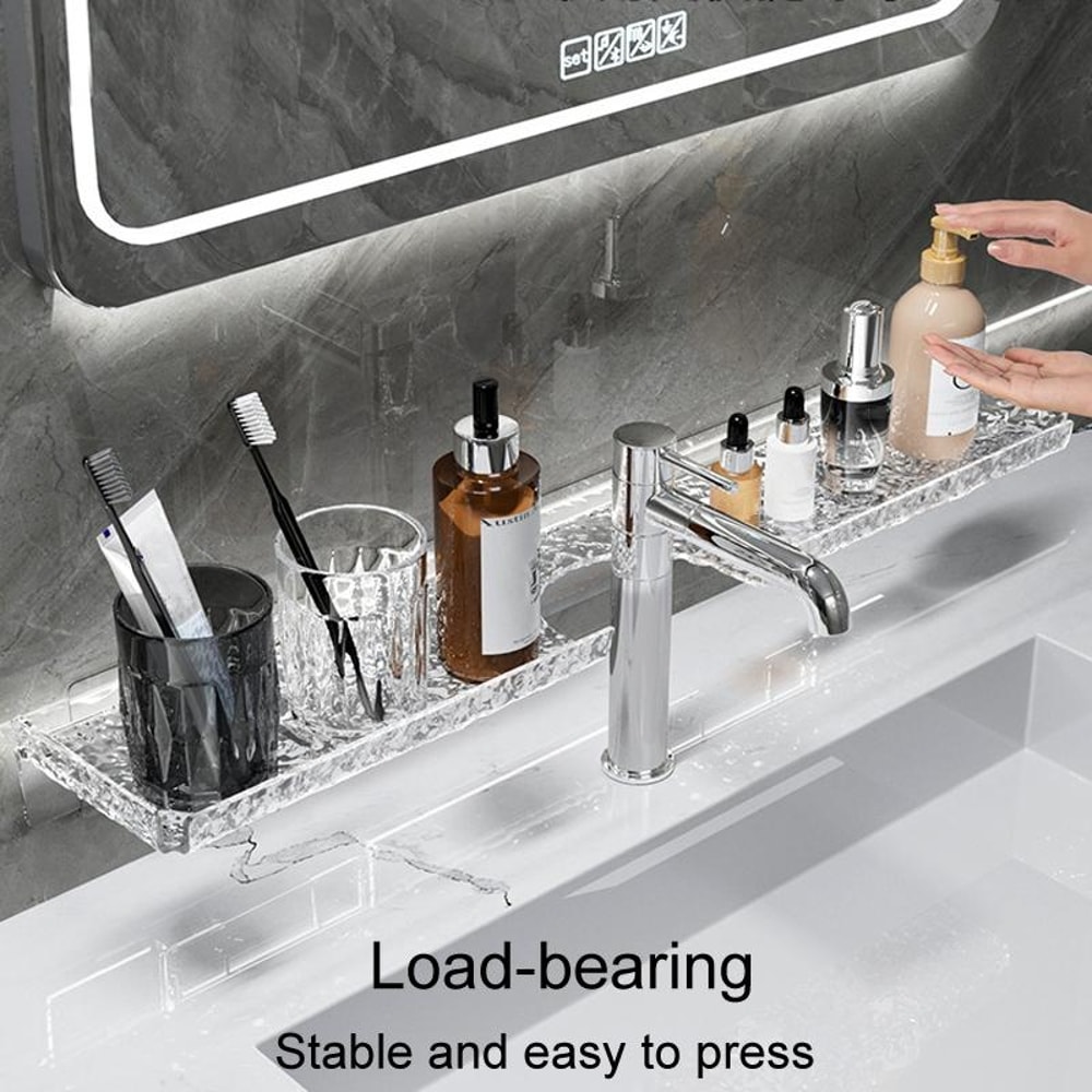 Premium Adjustable Bathroom Faucet Shelf Storage Stand Space Saving Vanity Organizer 2