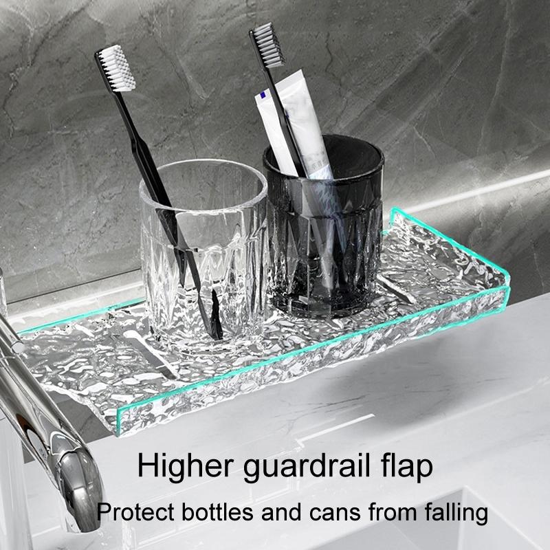 Premium Adjustable Bathroom Faucet Shelf Storage Stand Space Saving Vanity Organizer 10