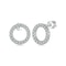 Premium Moissanite Geometric Sterling Silver Earrings Platinum Plated Elegance 2