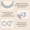 Premium Moissanite Geometric Sterling Silver Earrings Platinum Plated Elegance 4