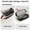 Large Capacity Hair Tool Organizer Bag Double Layer Hair Dryer Curling Iron Case 2