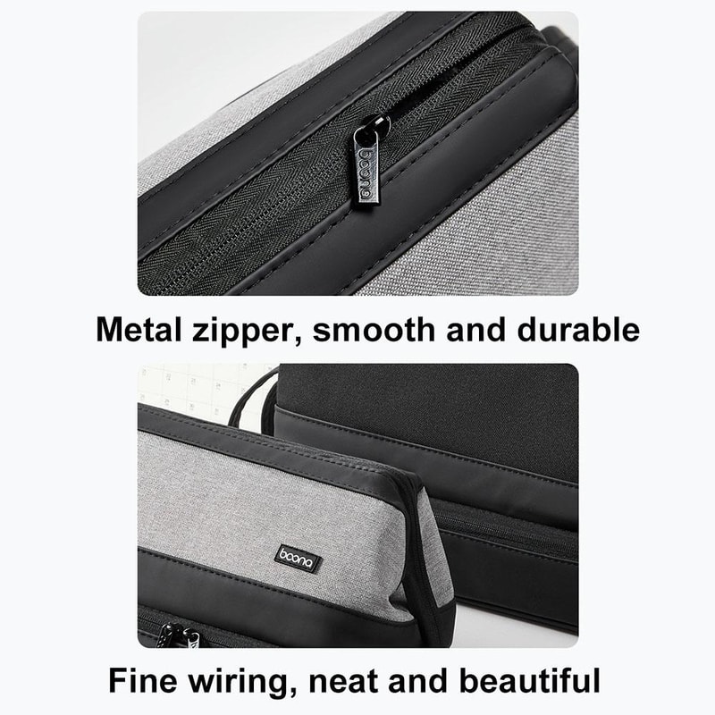 Large Capacity Hair Tool Organizer Bag Double Layer Hair Dryer Curling Iron Case 5