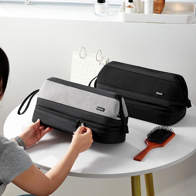 Large Capacity Hair Tool Organizer Bag Double Layer Hair Dryer Curling Iron Case 8