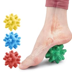 deep tissue hedgehog massage ball, plantar fascia & myofascial release tool