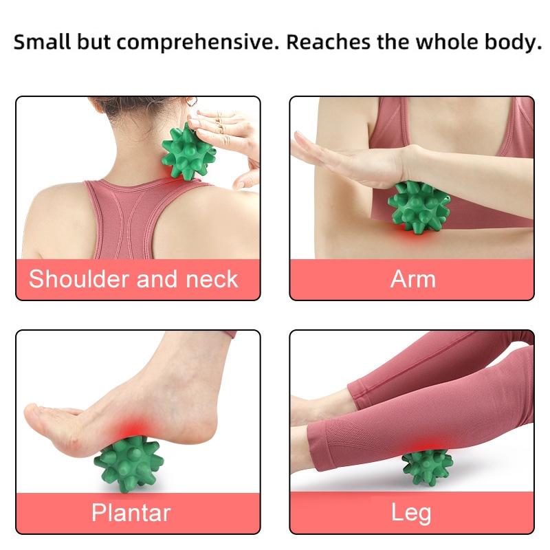 Deep Tissue Hedgehog Massage Ball Plantar Fascia Myofascial Release Tool 6