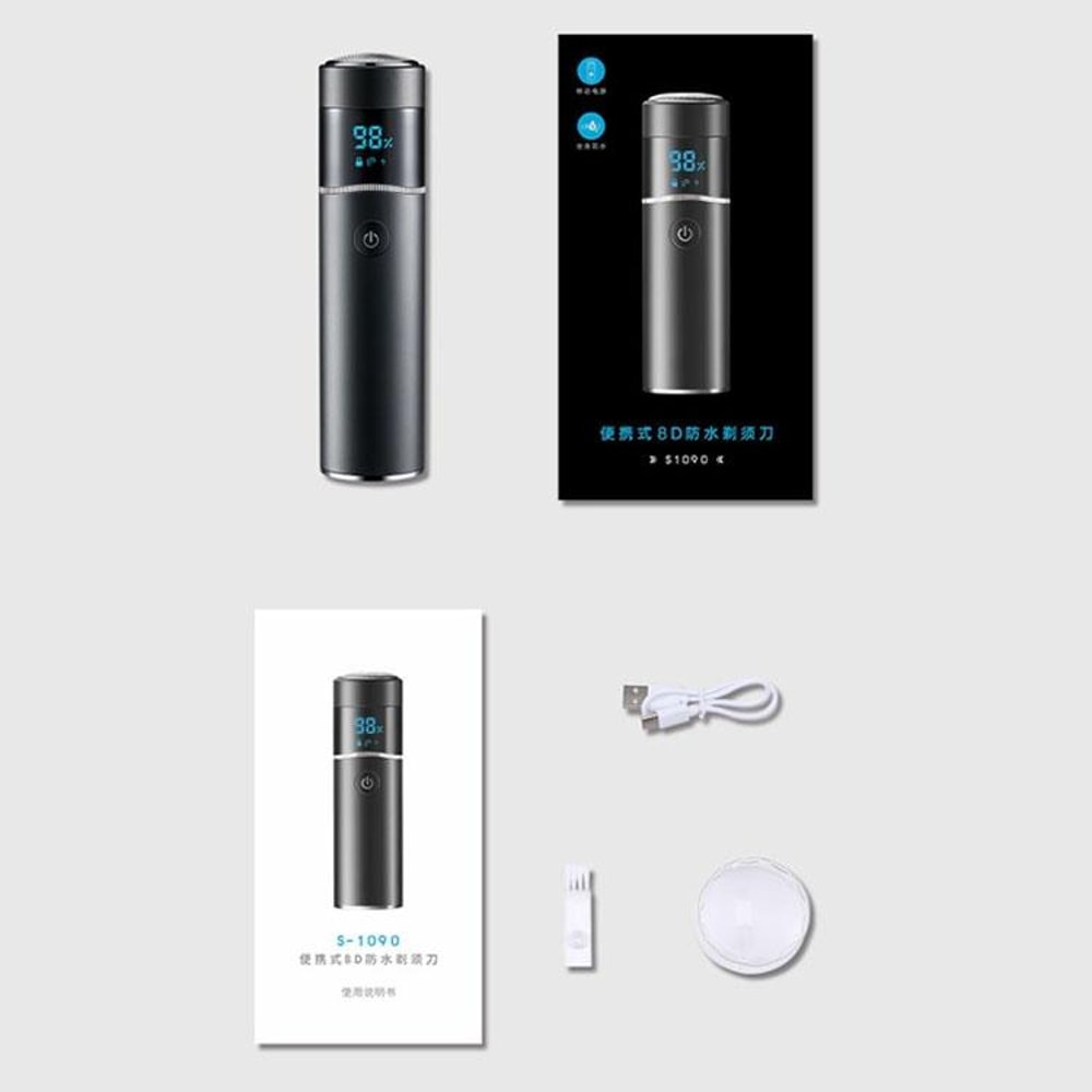 Premium Waterproof Rechargeable LED Electric Shaver 8