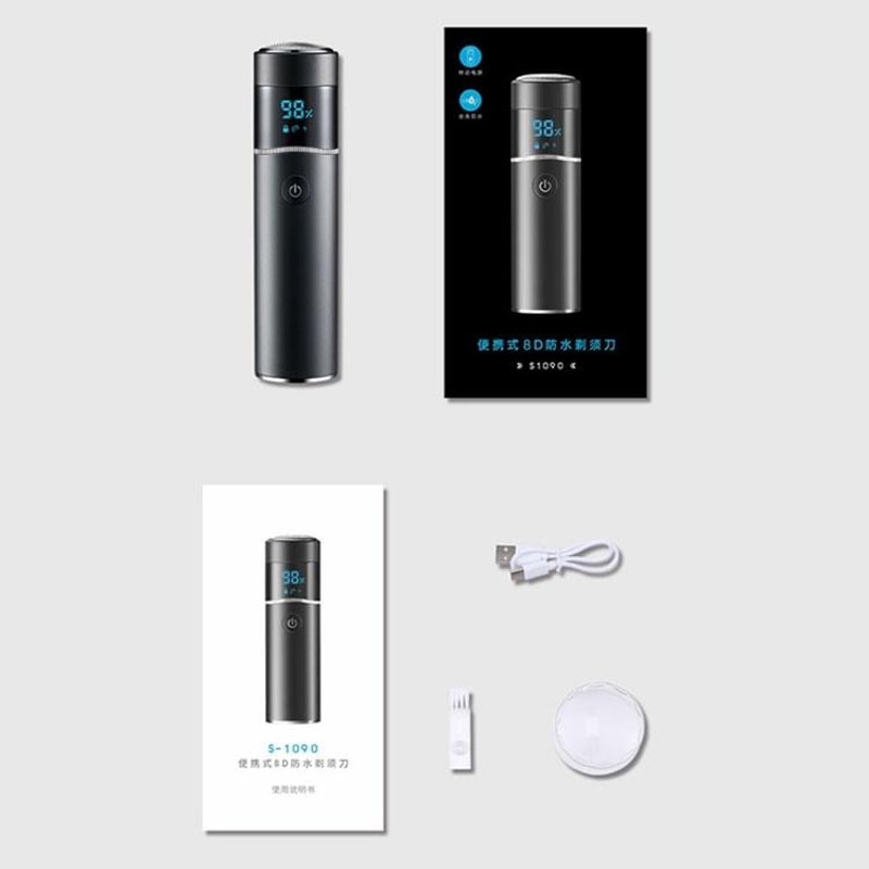 Premium Waterproof Rechargeable LED Electric Shaver 8