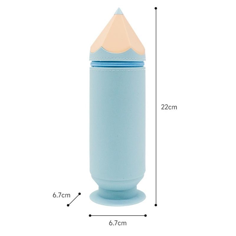 Retractable Silicone Pen Pouch Large Capacity Pencil Case Organizer 1