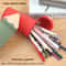 Retractable Silicone Pen Pouch Large Capacity Pencil Case Organizer 5