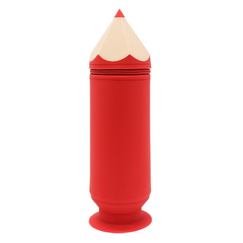 Retractable Silicone Pen Pouch Large Capacity Pencil Case Organizer 7