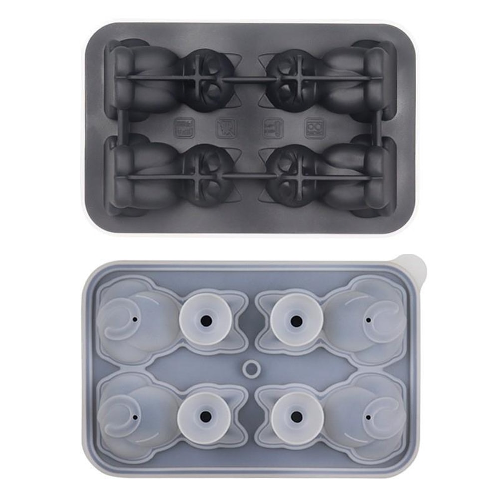 3D Cat Whiskey Ice Cube Tray Premium Silicone Ice Mold 9
