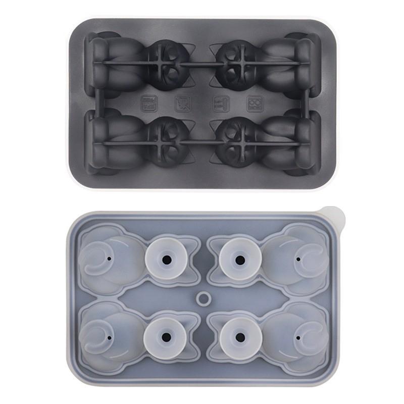 3D Cat Whiskey Ice Cube Tray Premium Silicone Ice Mold 9
