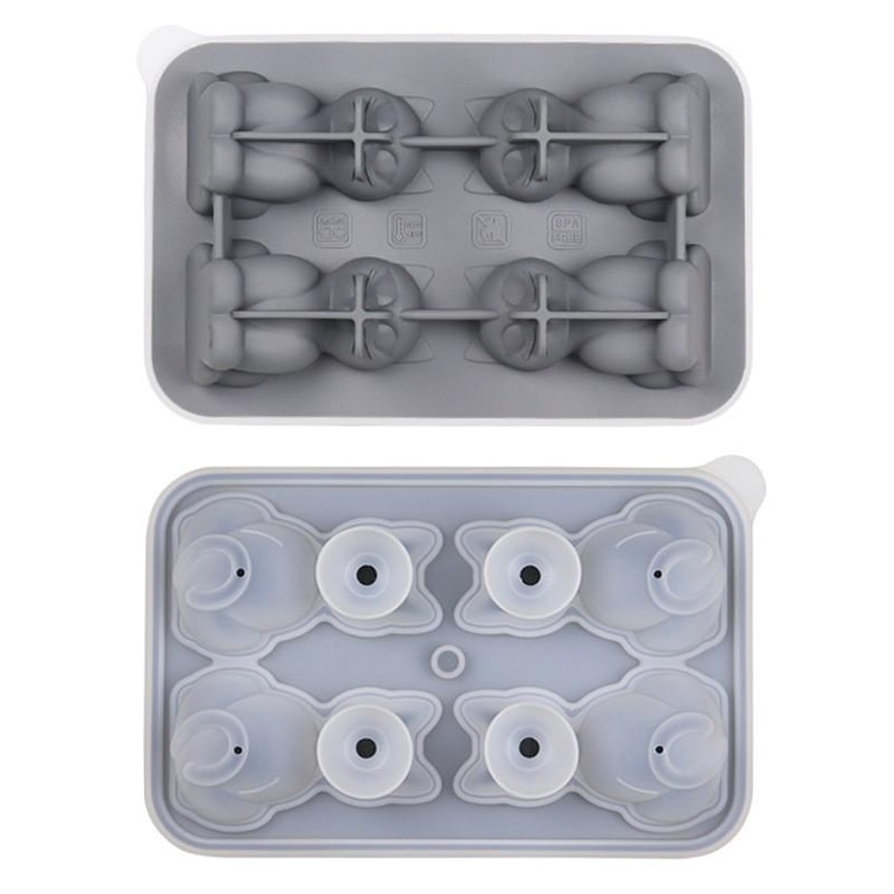 3D Cat Whiskey Ice Cube Tray Premium Silicone Ice Mold 10
