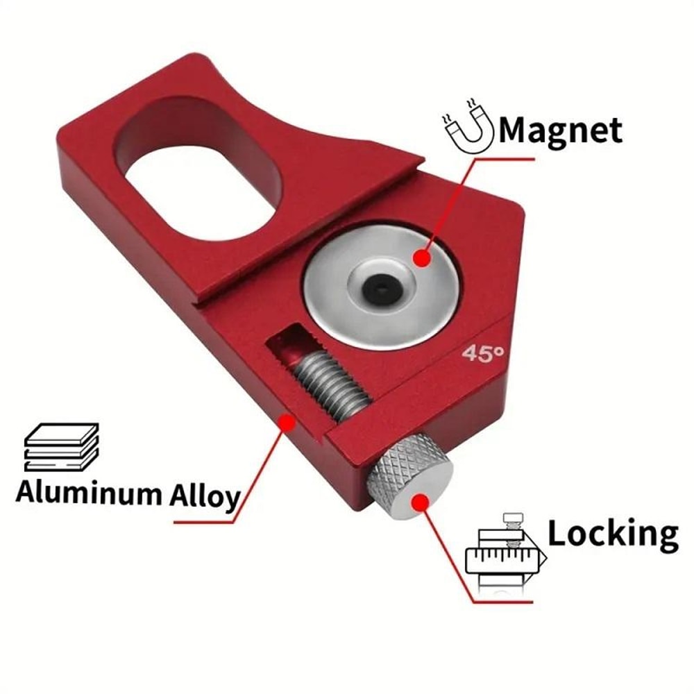 Precision Adjustable Woodworking Square Ruler Measuring Tool Carpentry Angle Marking 4