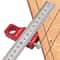 Precision Adjustable Woodworking Square Ruler Measuring Tool Carpentry Angle Marking 0