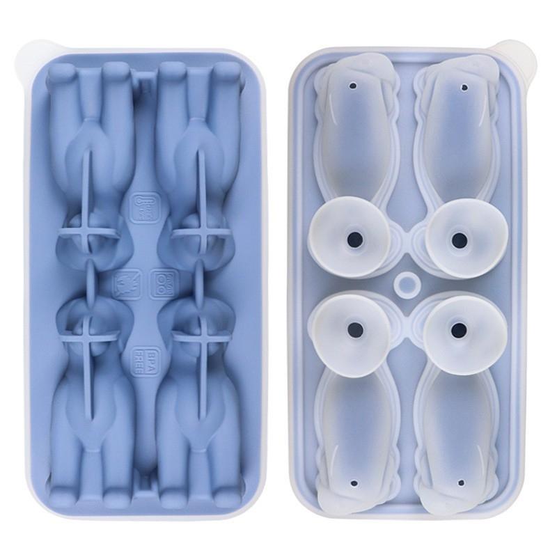 3D Dog Ice Mold Silicone Tray For Drinks Cocktails 1
