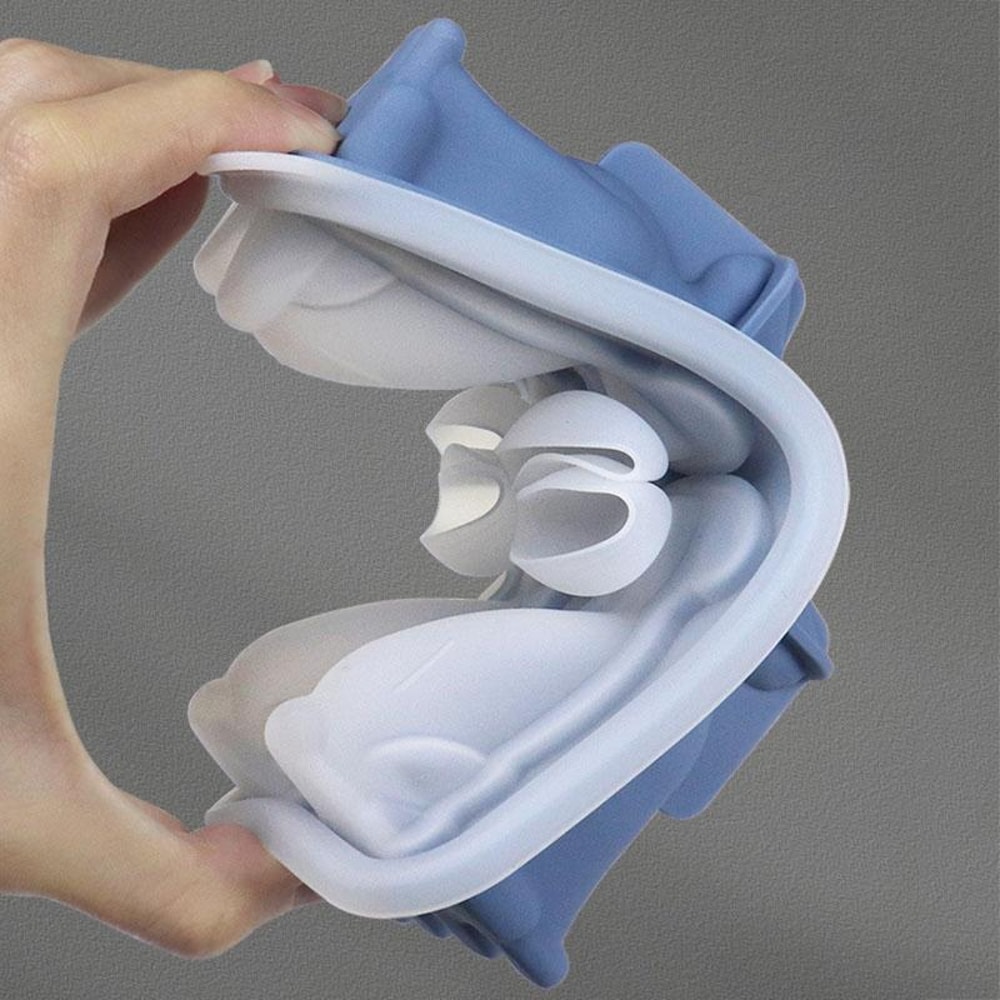 3D Dog Ice Mold Silicone Tray For Drinks Cocktails 6