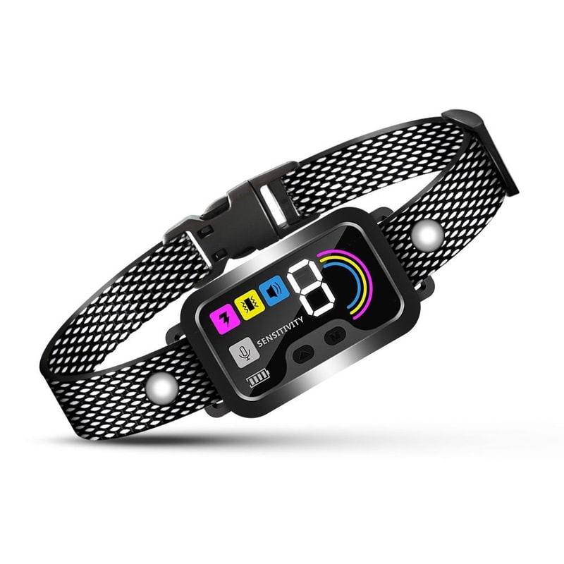 Smart Color Screen Dog Bark Trainer Collar With Adjustable Anti Bark Control 0