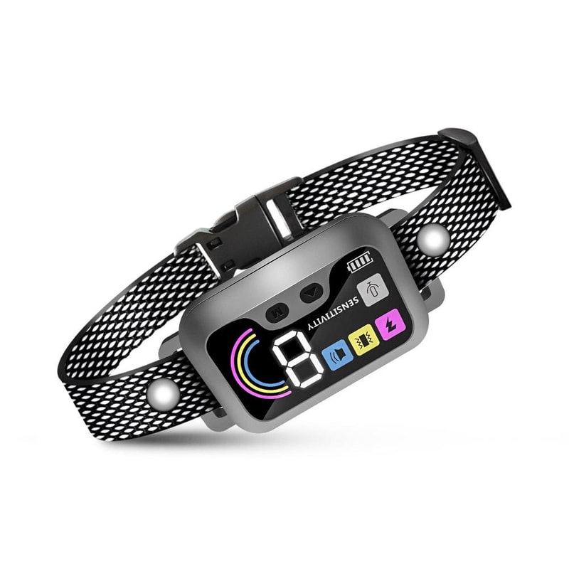 Smart Color Screen Dog Bark Trainer Collar With Adjustable Anti Bark Control 11