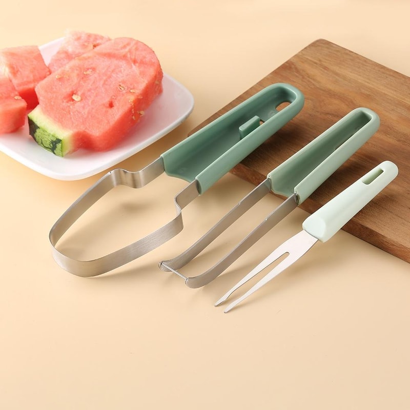 Premium 3 In 1 Watermelon Cutter Fruit Slicer Tool 1