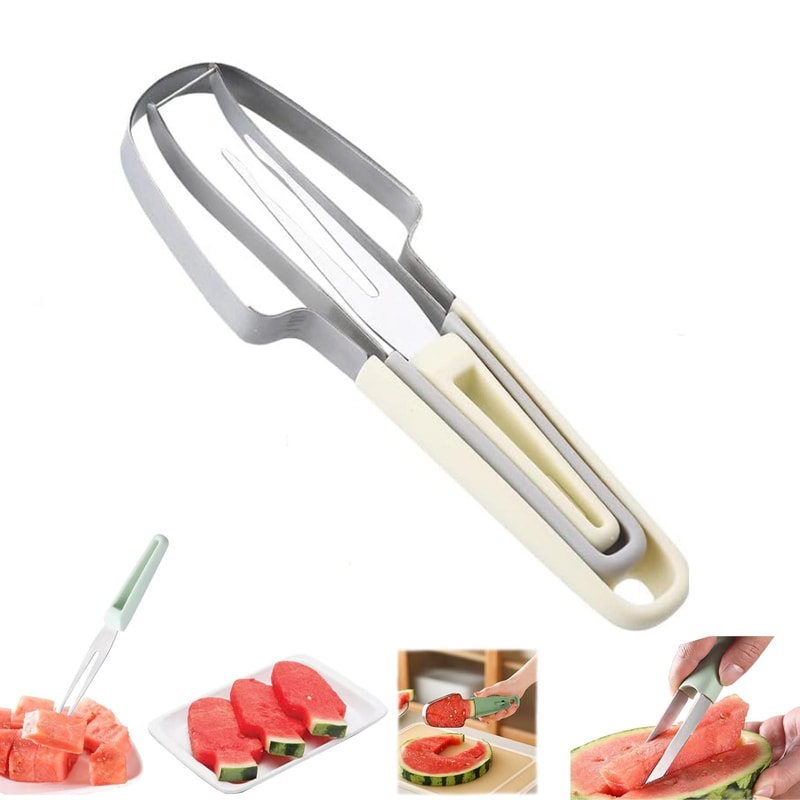 Premium 3 In 1 Watermelon Cutter Fruit Slicer Tool 8