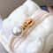 Beige Compact Earphone Storage & Coin Storage Bag, Durable Mini Pouch