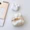 Beige Compact Earphone Storage & Coin Storage Bag, Durable Mini Pouch