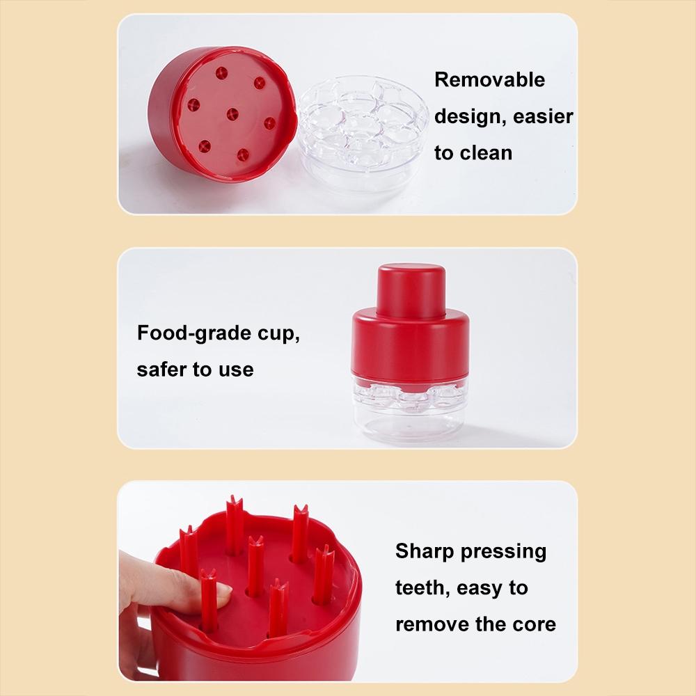 Seven Hole Cherry And Date Core Remover Easy Clean Fast 6