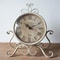 Vintage Retro Iron Clock, Silent Table & Living Room Decor Clock