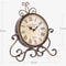 Vintage Retro Iron Clock, Silent Table & Living Room Decor Clock