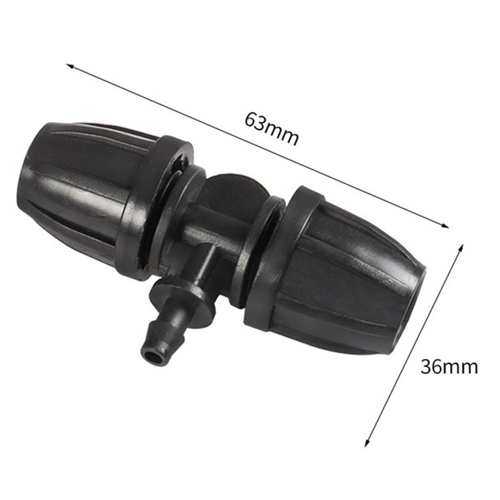 Premium Drip Irrigation 3 Way Hose Connector Fittings 5PCS 2