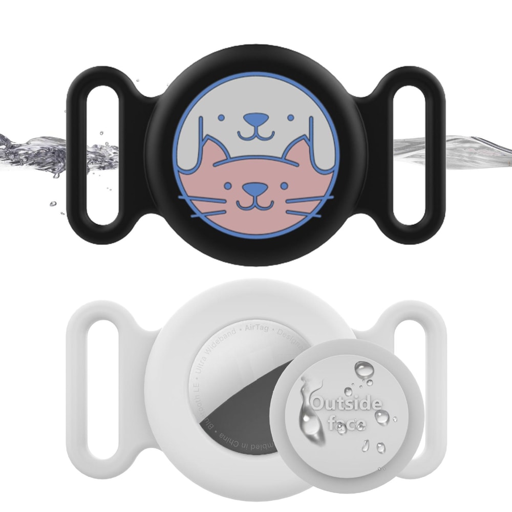 AirTag Pet Collar Silicone Protective Case Waterproof AirTag Pet Tracker Holder 1