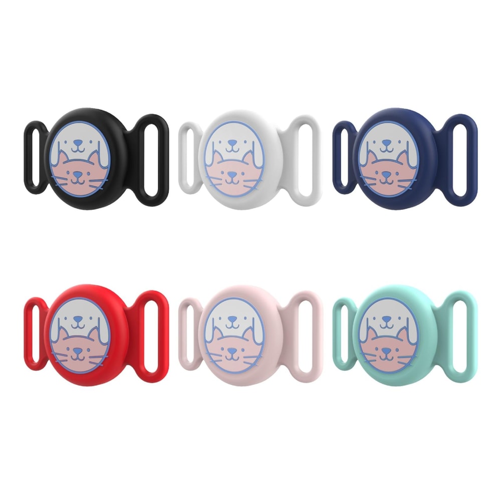 AirTag Pet Collar Silicone Protective Case Waterproof AirTag Pet Tracker Holder 2