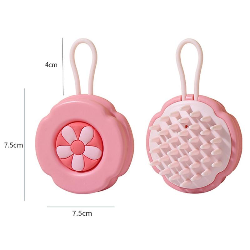 Gentle Kids Silicone Scalp Massage Shampoo Brush With Hangable Comb 1