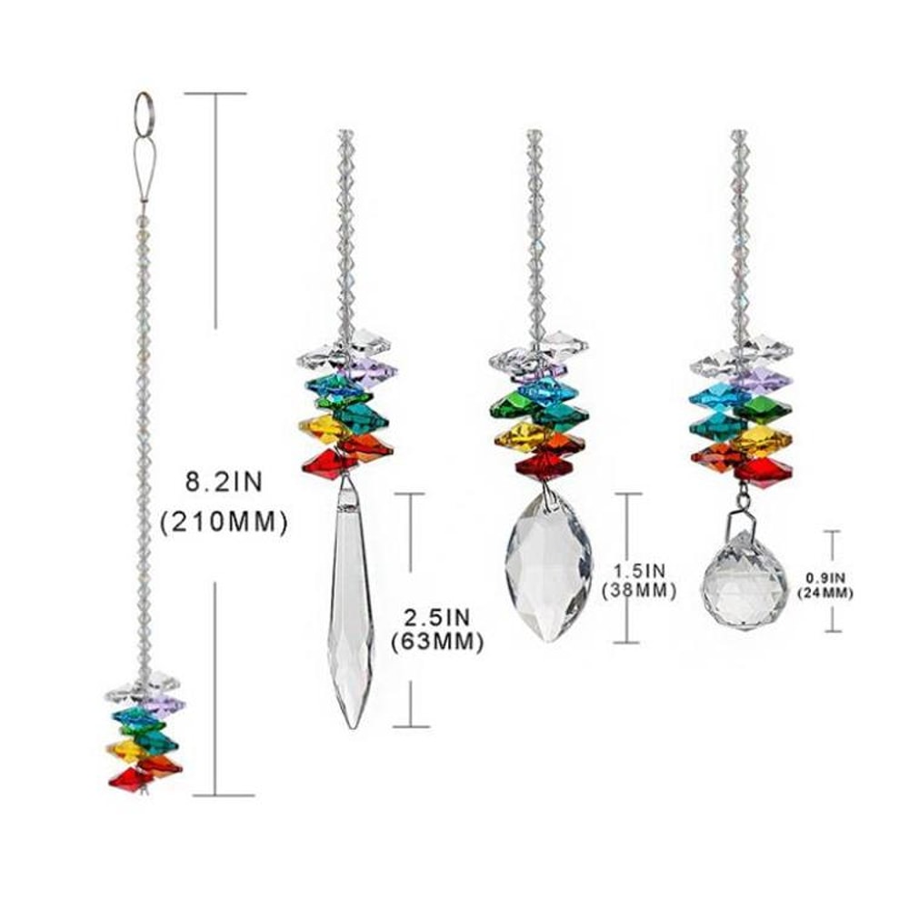 Crystal Hanging Decor Set DIY Bead Pendant For Home Wedding Car 2