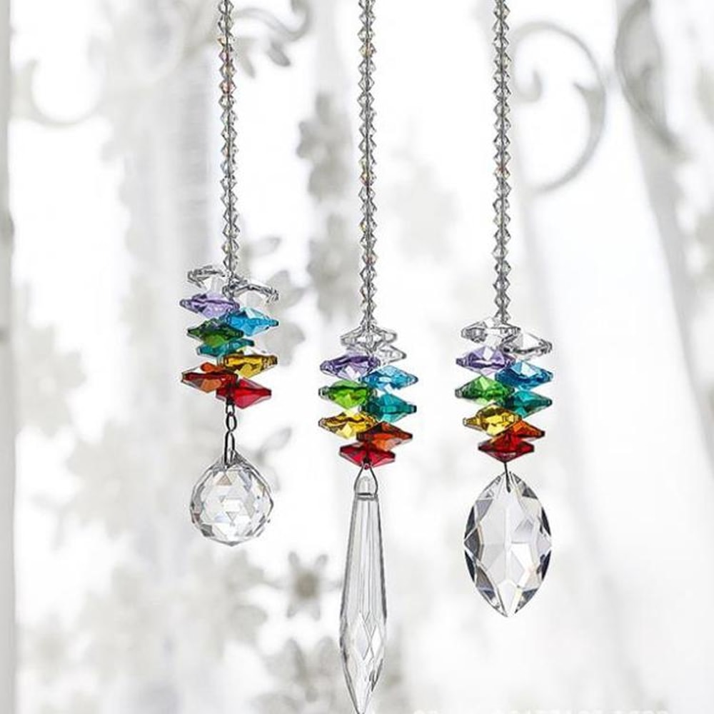 Crystal Hanging Decor Set DIY Bead Pendant For Home Wedding Car 3
