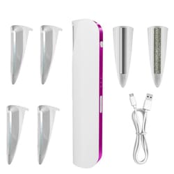 premium rechargeable led electric facial hair remover & eyebrow trimmer