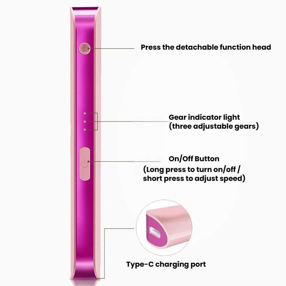 Premium Rechargeable LED Electric Facial Hair Remover Eyebrow Trimmer 1
