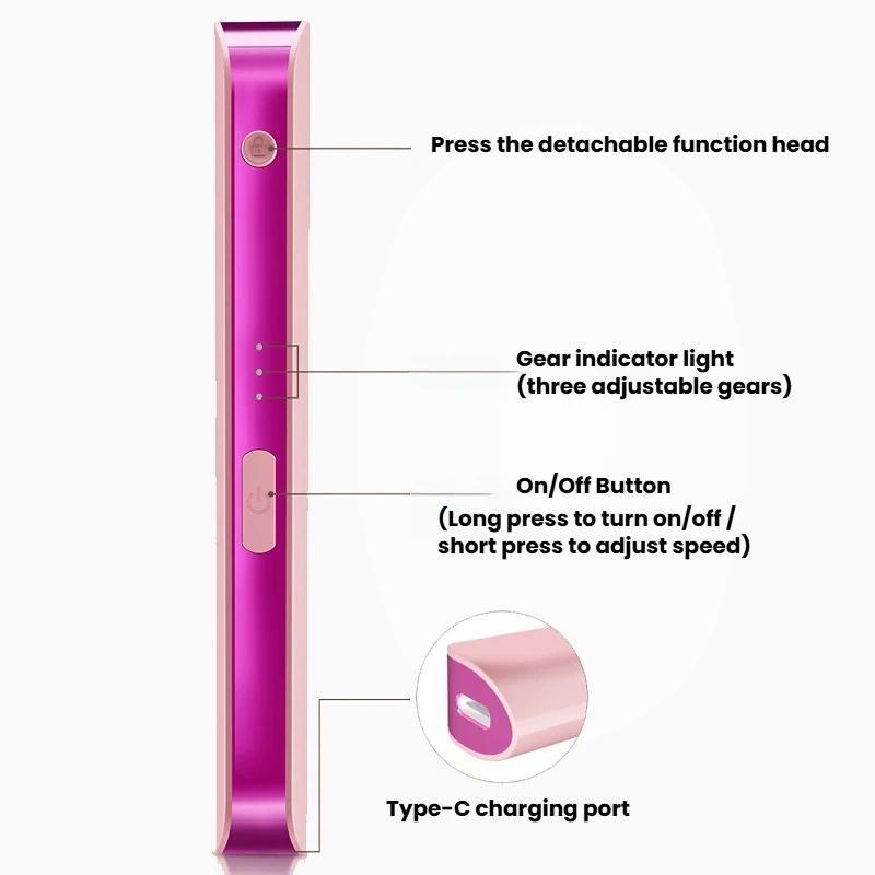 Premium Rechargeable LED Electric Facial Hair Remover Eyebrow Trimmer 1