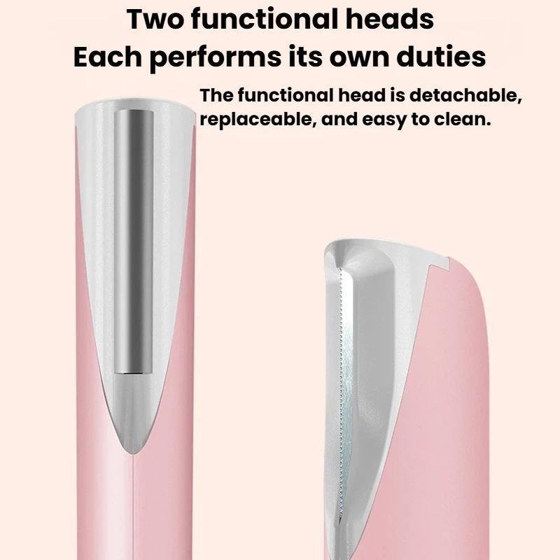 Premium Rechargeable LED Electric Facial Hair Remover Eyebrow Trimmer 3